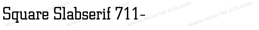Square Slabserif 711字体转换